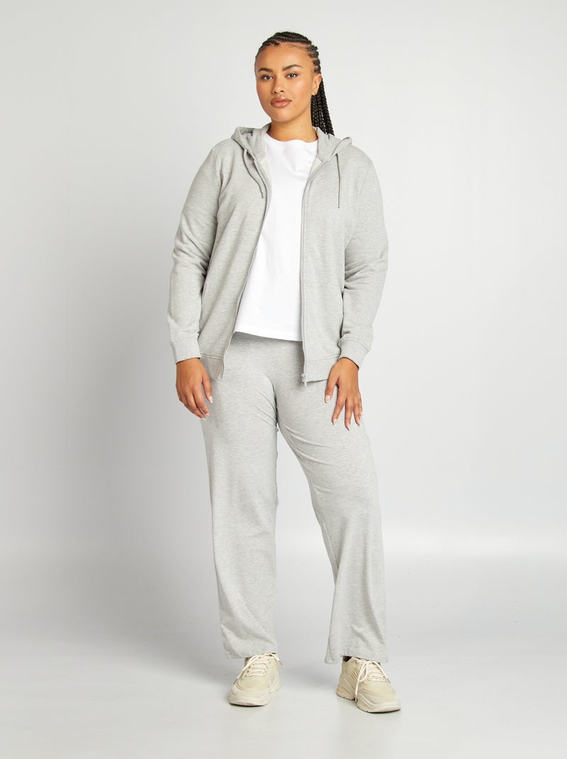 Comfortabele broek van dunne stof GRIJS - Kiabi