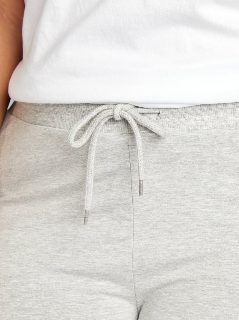 Comfortabele broek van dunne stof GRIJS - Kiabi