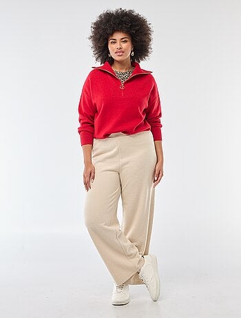 Comfortabele broek van ribstof