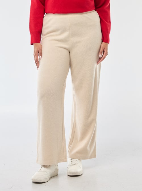 Comfortabele broek van ribstof - Kiabi