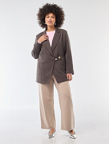 Comfortabele broek van ribstof