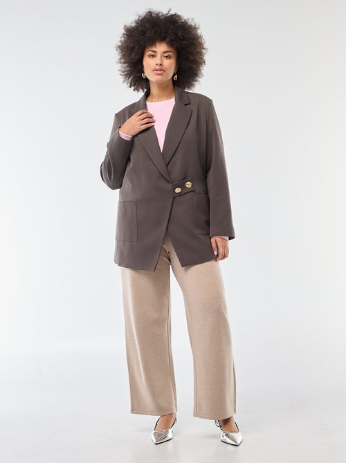 Comfortabele broek van ribstof - Kiabi