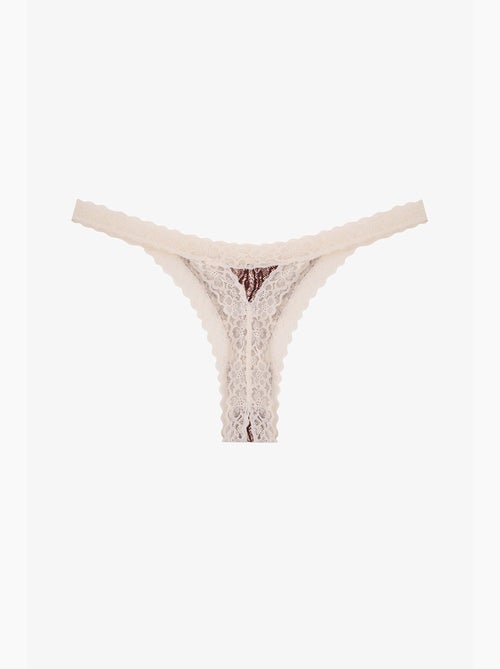 Comfortabele katoenen string met slangenprint penti - Kiabi
