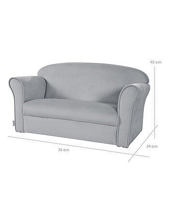 Comfortabele kinderbank van velours - ROBA 'lil sofa'
