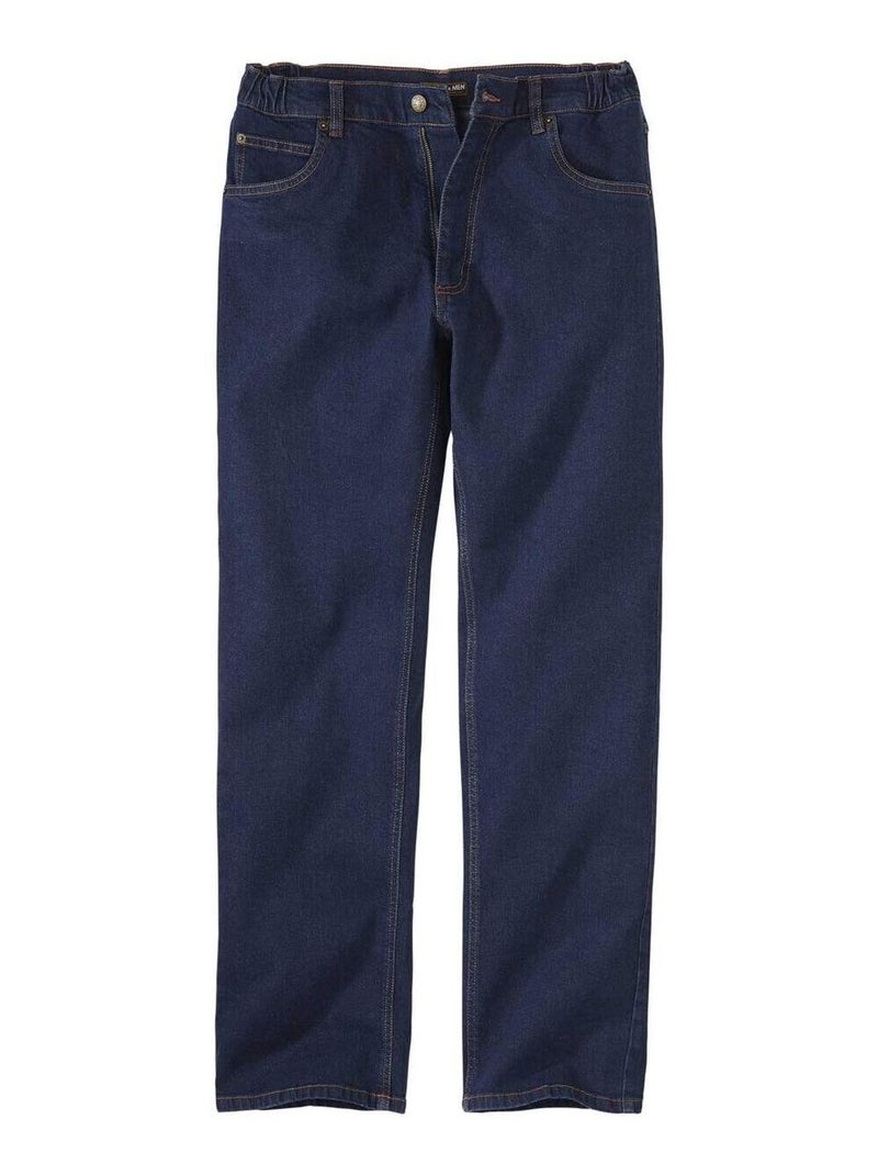 Comfortabele stretch jeans - ATLAS FOR MEN Donkerblauw - Kiabi