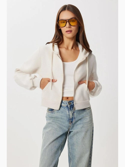 Comfortabele sweatshirt met capuchon en ritssluiting istanbul - Kiabi
