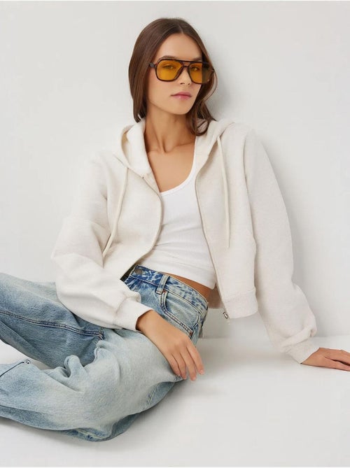 Comfortabele sweatshirt met capuchon en ritssluiting istanbul - Kiabi