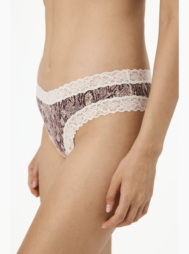 Comfy braziliaans slipje penti Bruin - Kiabi