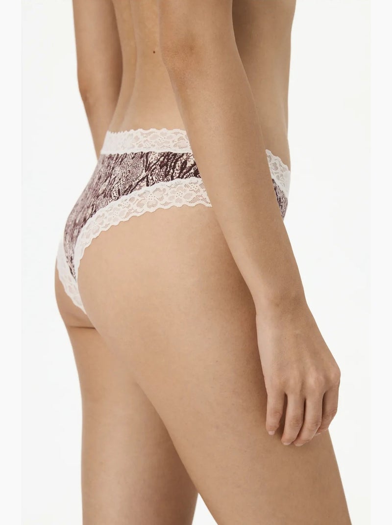 Comfy braziliaans slipje penti Bruin - Kiabi