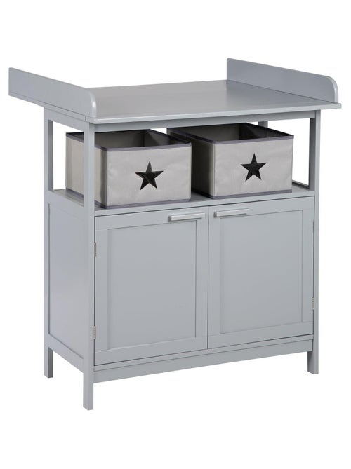 Commode à langer 2 portes + 2 bacs de rangement 'Hamburg' ROBA - Kiabi
