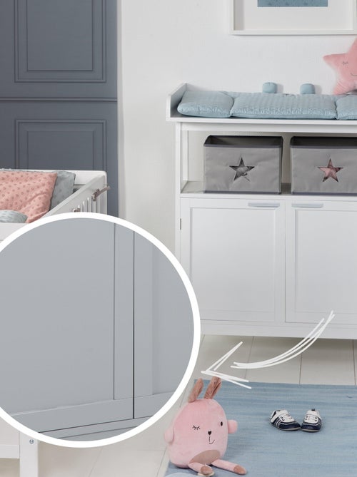 Commode à langer 2 portes + 2 bacs de rangement 'Hamburg' ROBA - Kiabi
