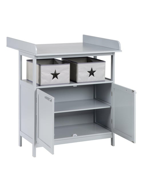 Commode à langer 2 portes + 2 bacs de rangement 'Hamburg' ROBA - Kiabi