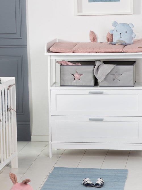 Commode à langer 2 tiroirs + 2 bacs de rangement 'Hamburg' ROBA - Kiabi