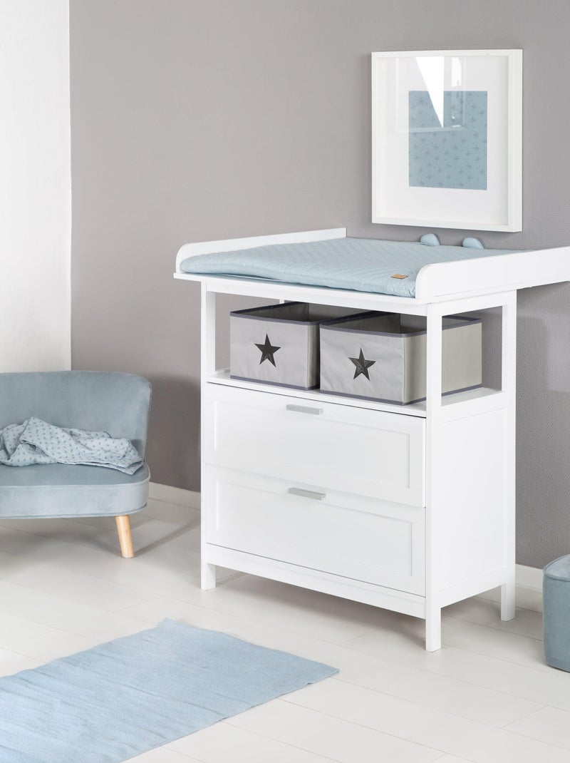Commode à langer 2 tiroirs + 2 bacs de rangement 'Hamburg' ROBA Blanc - Kiabi