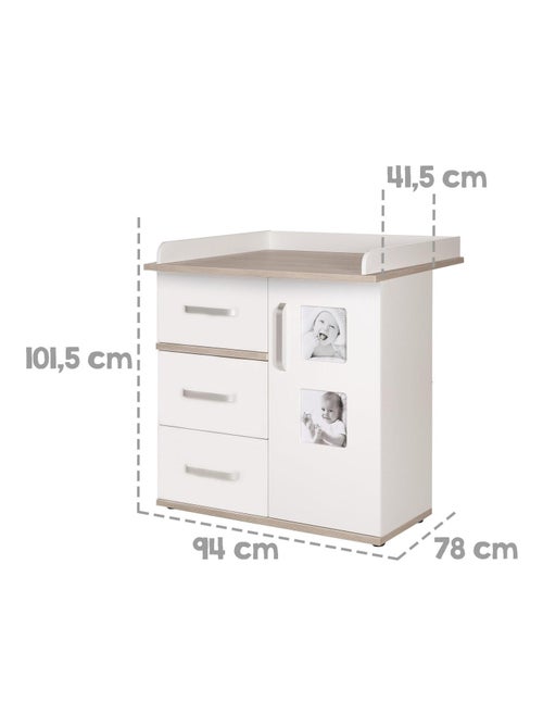 Commode à langer avec 2 cadres photo 'Moritz' ROBA - Kiabi