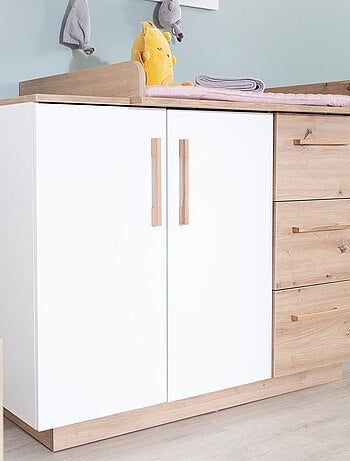 Commode à langer évolutive 2 portes et 3 tiroirs 'Lion' ROBA