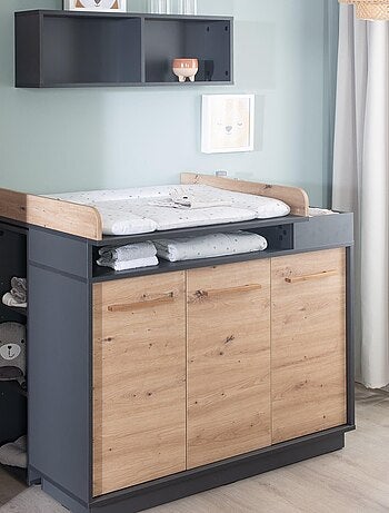 Commode à langer évolutive 3 portes et 5 niches 'Lenn' ROBA