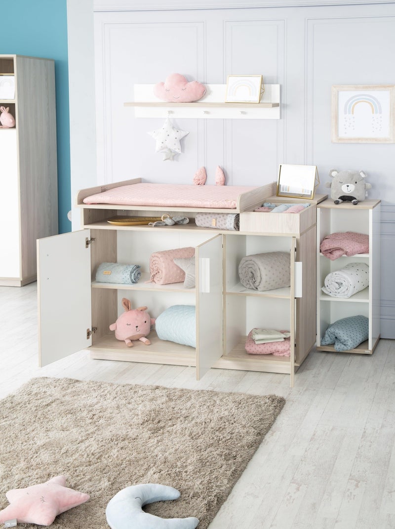 Commode à langer évolutive 3 portes 'Olaf' ROBA Blanc - Kiabi