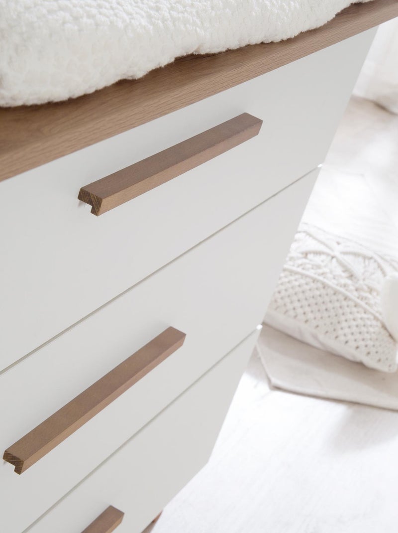 Commode à langer évolutive 3 tiroirs en bois - ROBA 'Ole' Blanc - Kiabi