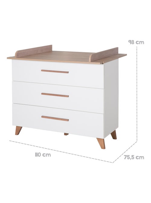 Commode à langer évolutive 3 tiroirs en bois - ROBA 'Ole' - Kiabi