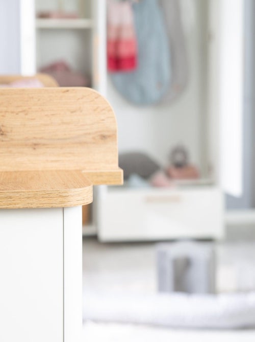Commode à langer évolutive 3 tiroirs en bois effet chêne - ROBA 'Ava' - Kiabi