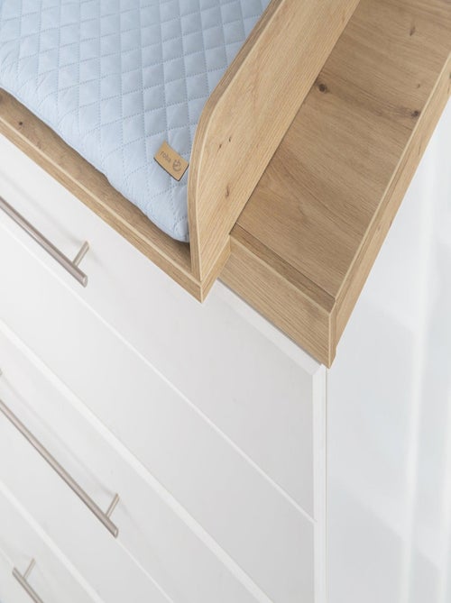 Commode à langer évolutive 3 tiroirs en bois effet chêne - ROBA 'Nele' - Kiabi