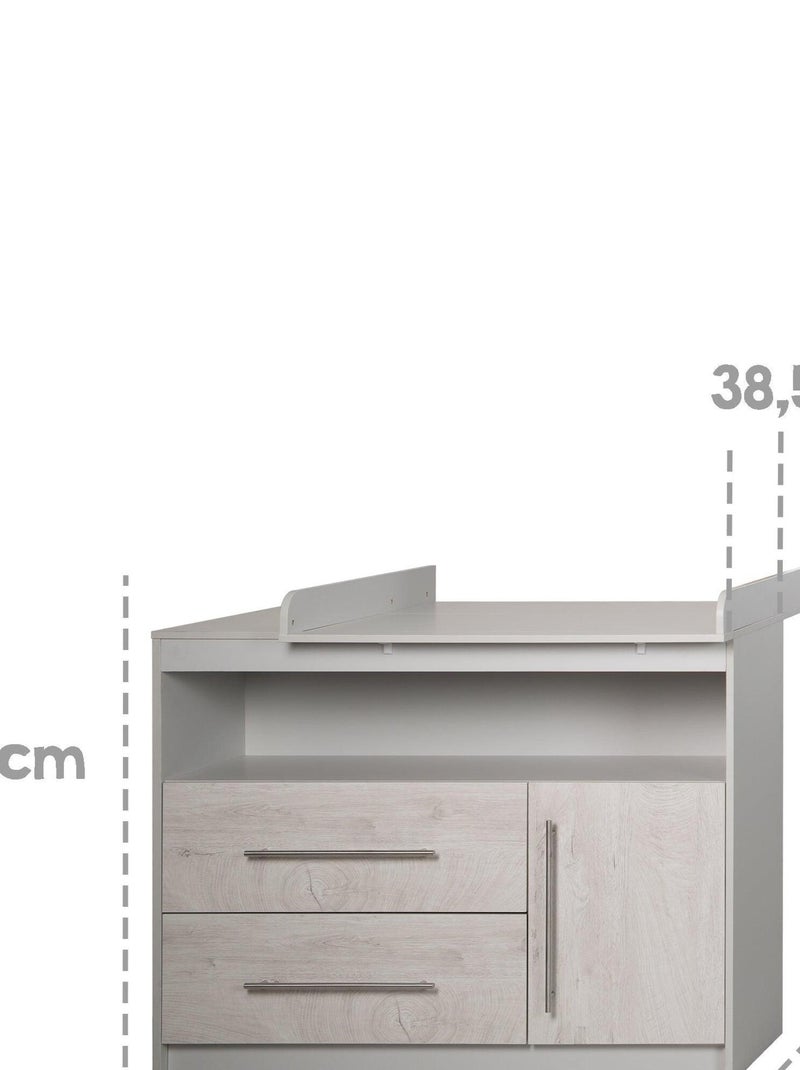 Commode à langer évolutive 'Maren 2' ROBA Gris Gris clair - Kiabi