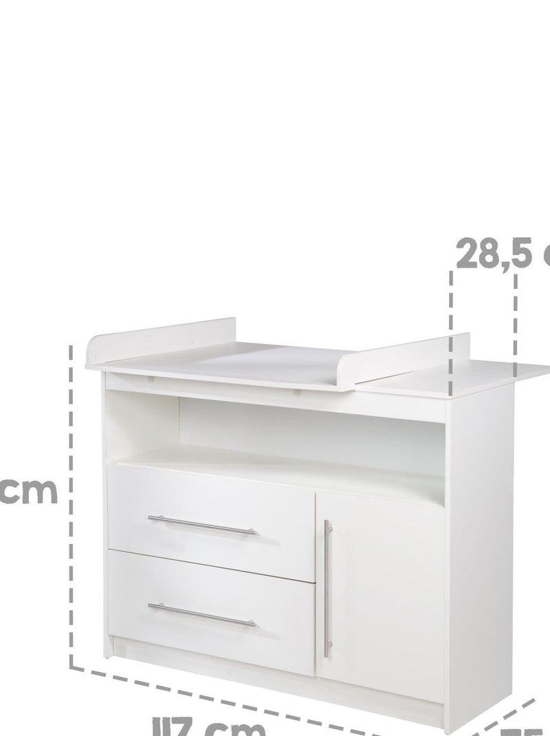 Commode à langer évolutive 'Maren' ROBA Blanc - Kiabi