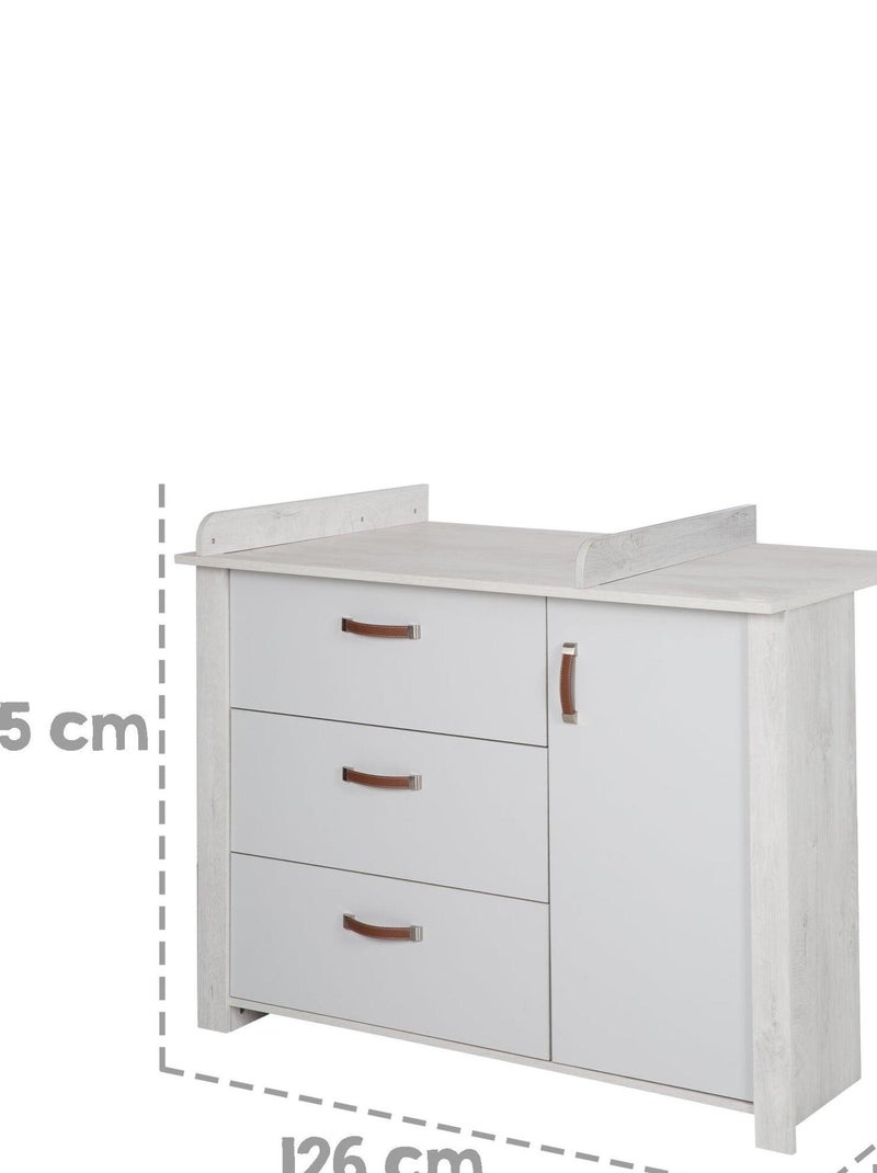 Commode à langer évolutive 'Mila' ROBA Gris clair - Kiabi