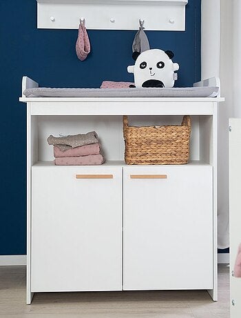 Commode à langer minimaliste 2 portes 'Anton' ROBA