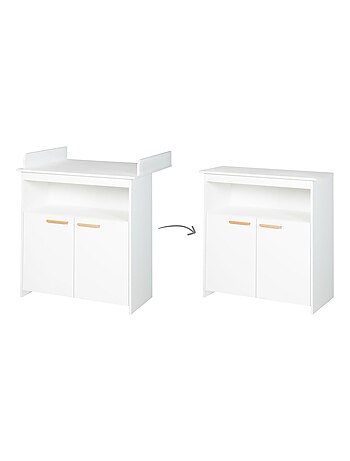 Commode à langer minimaliste 2 portes 'Anton' ROBA