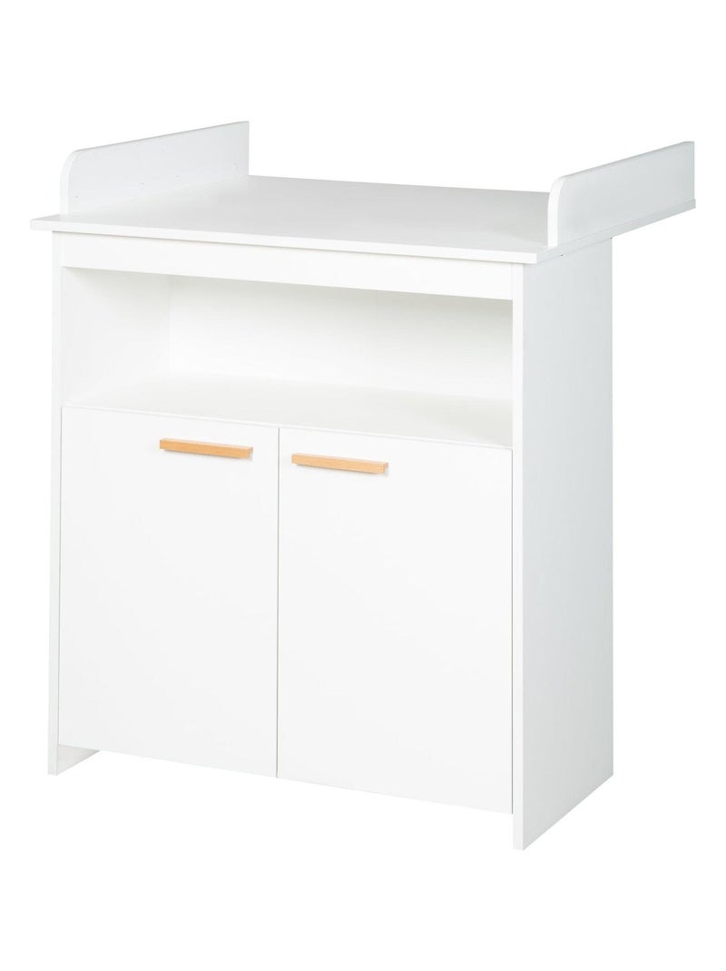Commode à langer minimaliste 2 portes 'Anton' ROBA Blanc - Kiabi