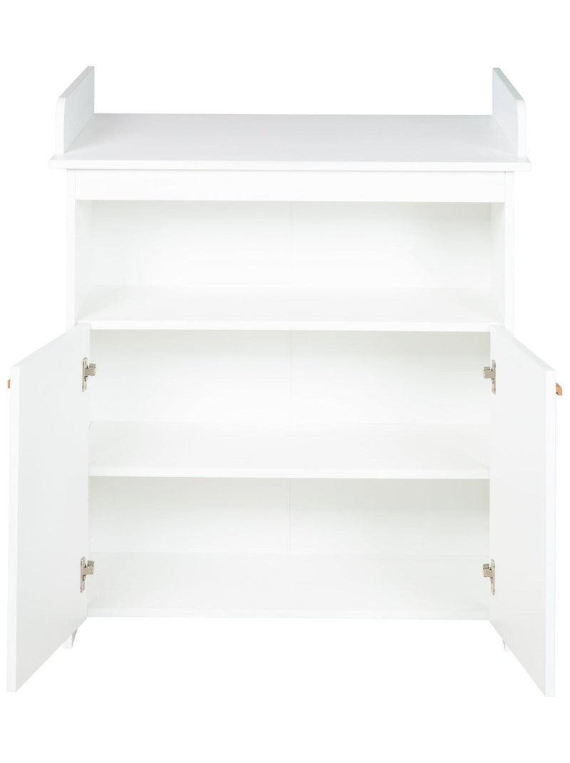 Commode à langer minimaliste 2 portes 'Anton' ROBA Blanc - Kiabi