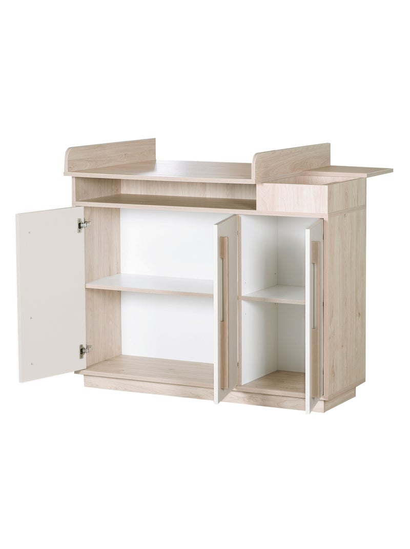Commode à langer minimaliste avec rangements Elva Roba Beige - Kiabi