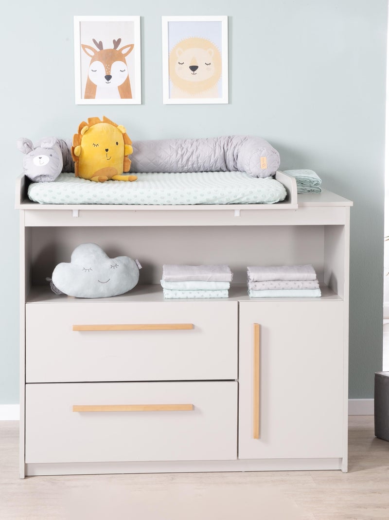 Commode évolutive avec plan à langer amovible 'Lea' ROBA Gris - Kiabi