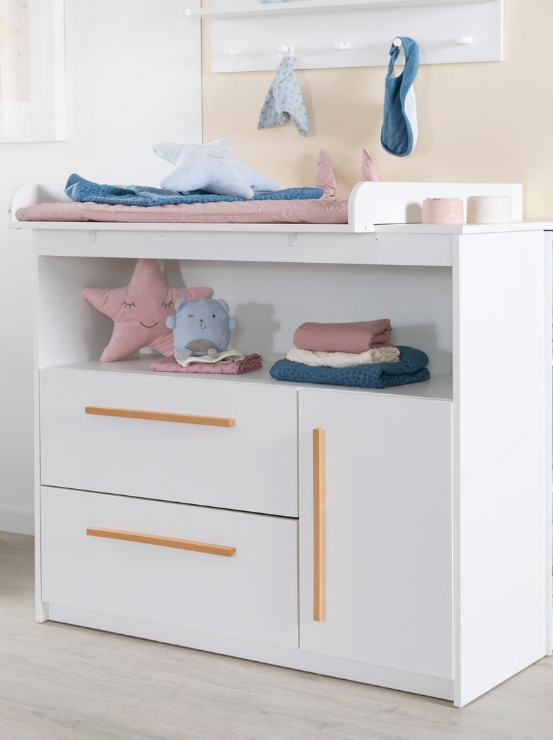 Commode évolutive avec plan à langer amovible 'Lilo' ROBA Blanc - Kiabi