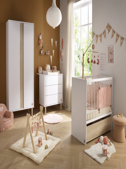 Commode met 3 laden en houten poten - Kiabi Commode met 3 laden en houten poten - Kiabi