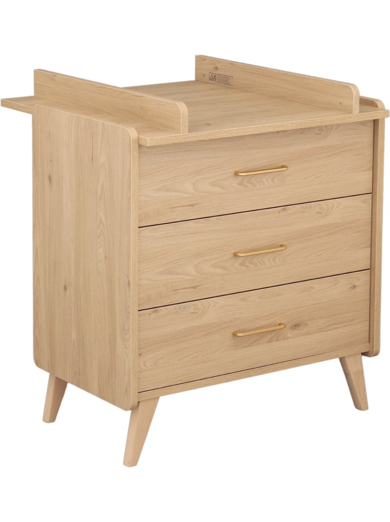 Commode met 3 lades arty Bruin - Kiabi