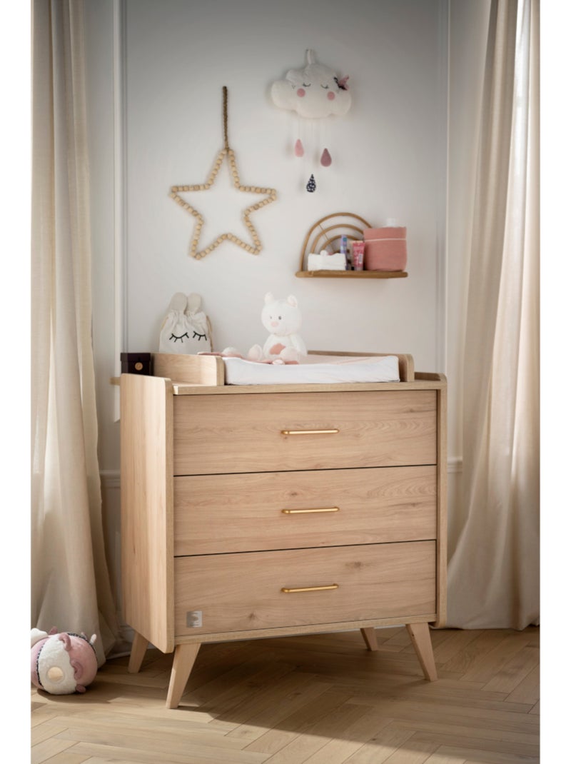 Commode met 3 lades arty Bruin - Kiabi
