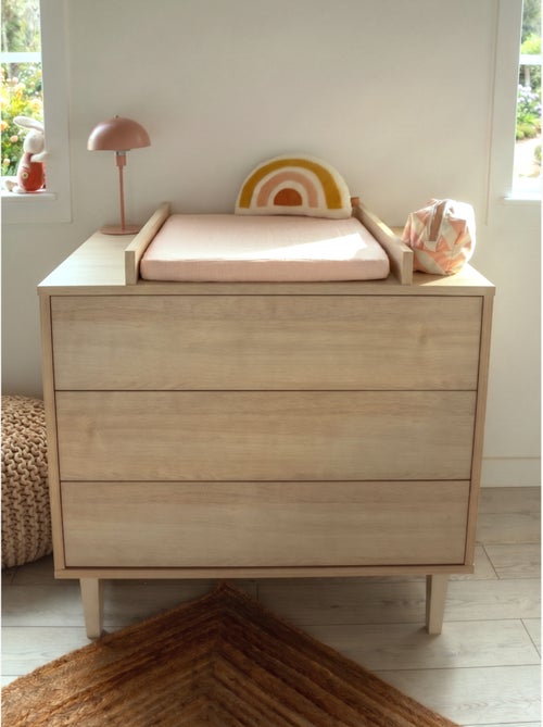 Commode met 3 lades op poten - afwerking in asbeukenhout - Kiabi Commode met 3 lades op poten - afwerking in asbeukenhout - Kiabi