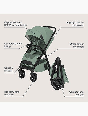 Compacte buggy lionelo bett- lichtgewicht & inklapbaar - lichtgewicht & inklapbaar - tot 22 kg