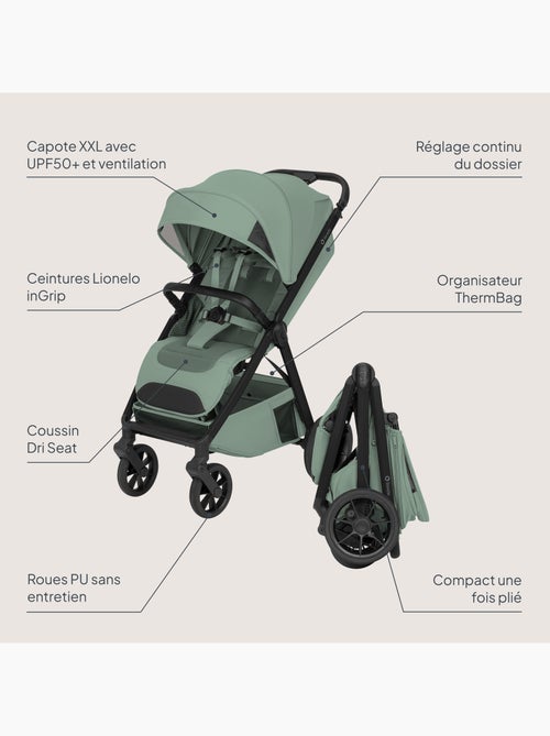 Compacte buggy lionelo bett- lichtgewicht & inklapbaar - lichtgewicht & inklapbaar - tot 22 kg - Kiabi