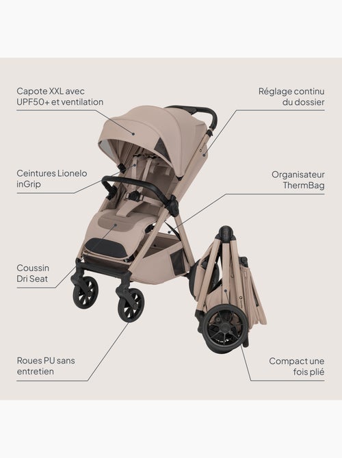 Compacte buggy lionelo bett- lichtgewicht & inklapbaar - lichtgewicht & inklapbaar - tot 22 kg - Kiabi