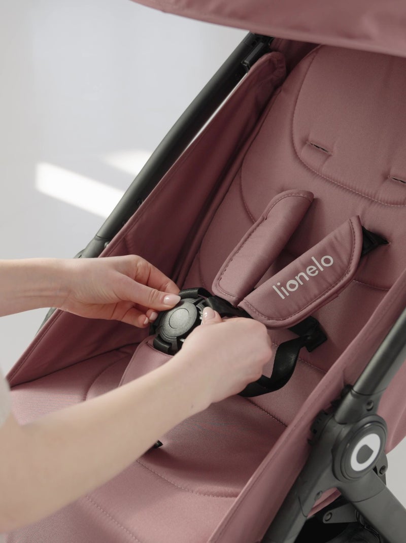Compacte kinderwagen LIONELO Ingrid – Vering – Tot 22 kg – Lichtgewicht en opvouwbaar Roze - Kiabi