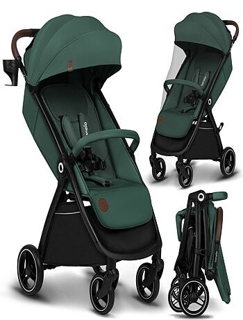 Compacte kinderwagen LIONELO Ingrid – Vering – Tot 22 kg – Lichtgewicht en opvouwbaar
