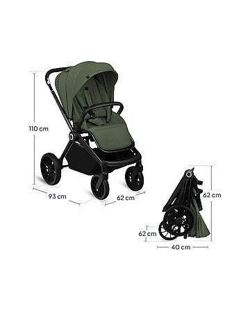 Compacte LIONELO Mika Plus buggy – Tot 22 kg – Lichtgewicht & opvouwbaar – Accessoires