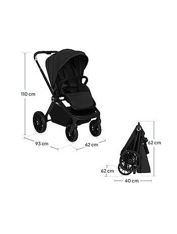 Compacte LIONELO Mika Plus buggy – Tot 22 kg – Lichtgewicht & opvouwbaar – Accessoires