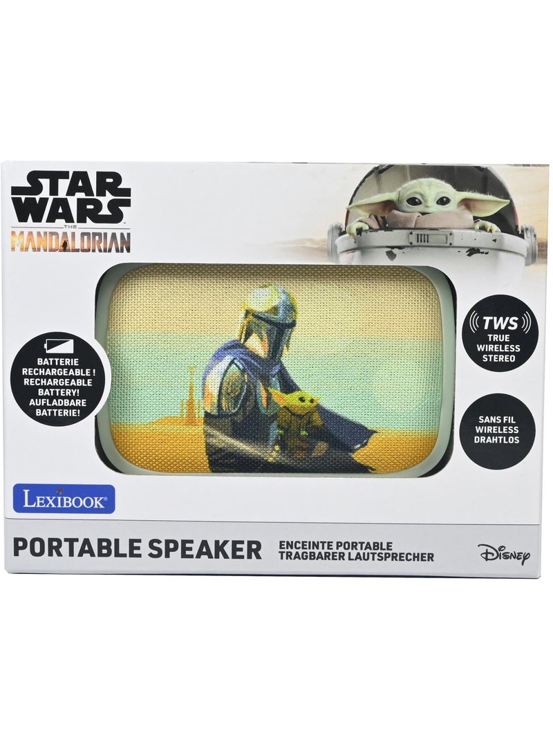Compacte star wars bluetooth 5.0-luidspreker met stoffen afwerking Groen - Kiabi