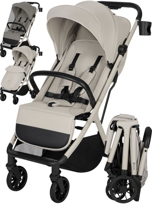 Compacte wandelwagen LIONELO Cloe Plus - Grote wielen - Auto-folding - Ventilatie - Kiabi Compacte wandelwagen LIONELO Cloe Plus - Grote wielen - Auto-folding - Ventilatie - Kiabi
