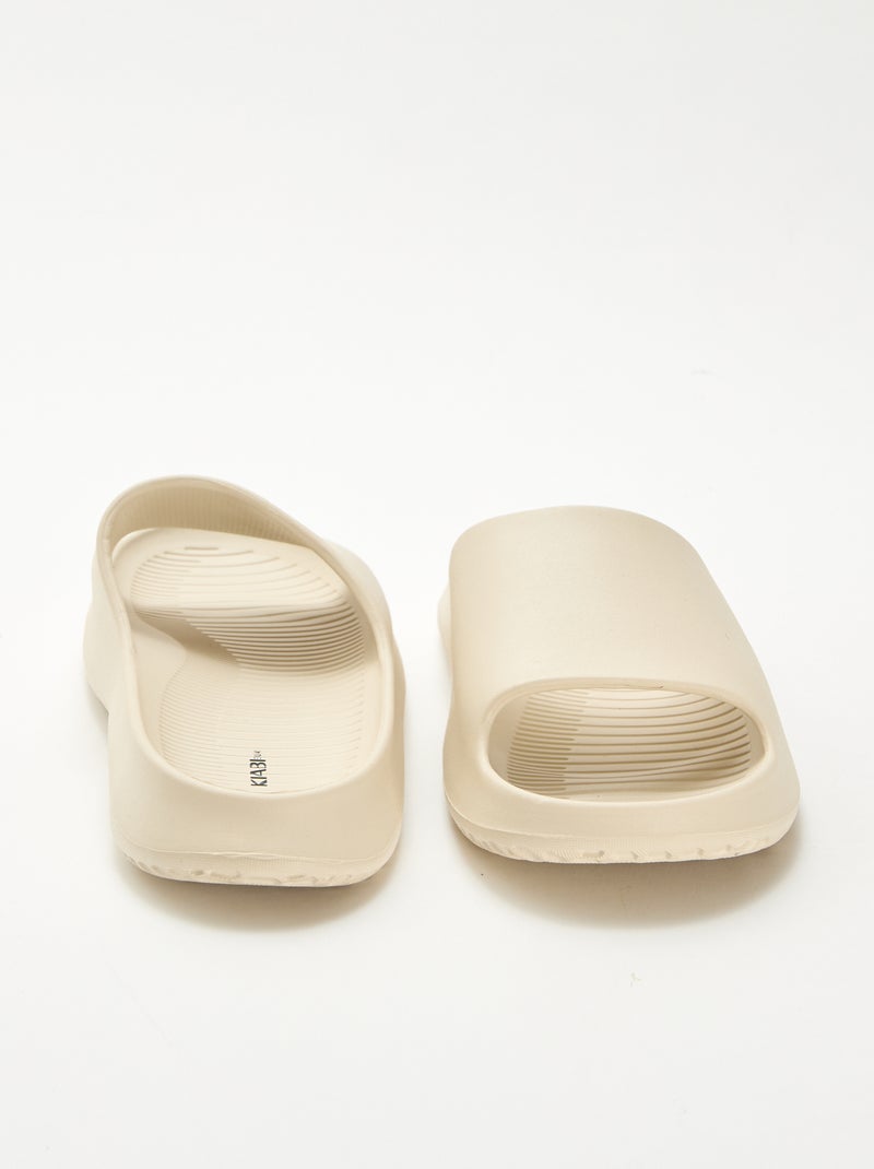 Compensatiezwembadslippers Wit - Kiabi